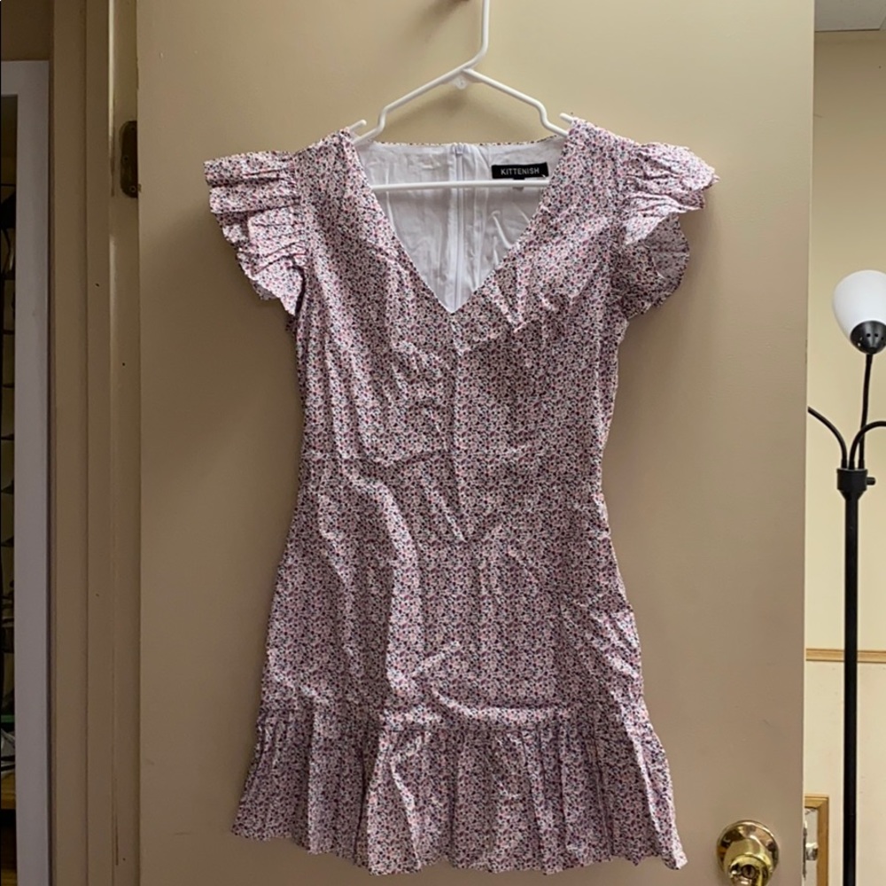 Kittenish Floral Dress